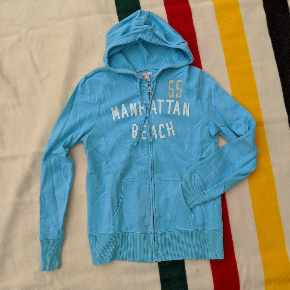 Old Navy Manhattan Beach Long Zip Hoodie M